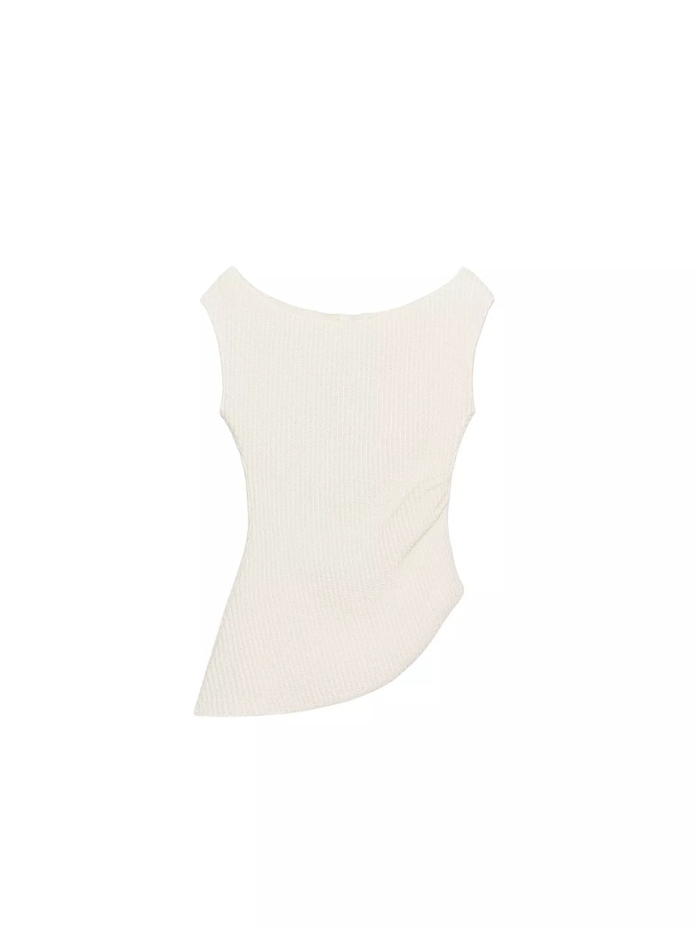 Zara Draped Asymmetric Top, size S